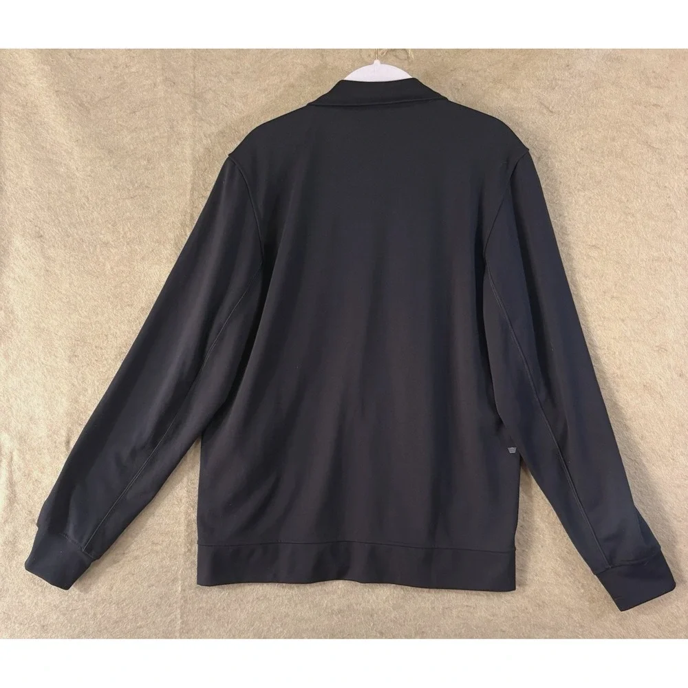 Mack Weldon Atlas Jacket Mens Sz M Black Full Zip Pockets Performance Athleisure